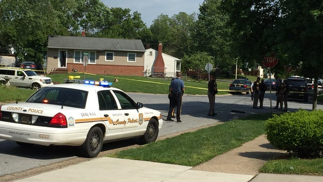 New Castle County police respond to the area of Balbach Avenue and Holden Drive following reports of a shooting.