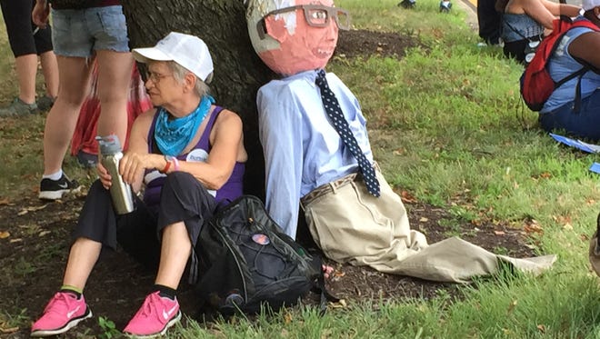 By day two of the DNC, the pro-Sanders protest already was tired.