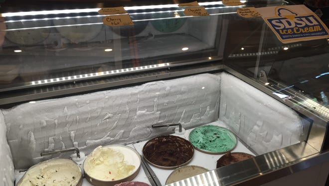 SDSU ice cream is now served at Half Baked Gourmet Cupcakes in downtown Sioux Falls.