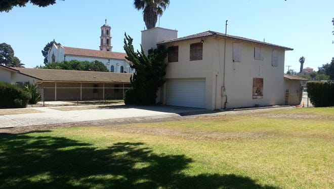 An abandoned firehouse sits in Camarillo's Old Town district.
