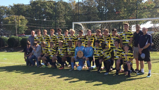 The Asheville Christian Academy boys soccer team won back-to-back NCISAA 2-A championships Saturday in High Point.