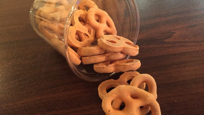 Frank and Joe's Pumpkin Spice Pretzels? You can't just eat one.