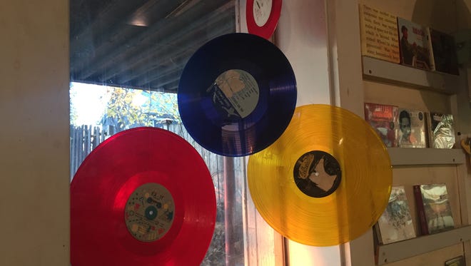 A display at Rhino Records in New Paltz.