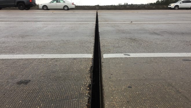MDOT officials will work to fix a joint gap on the Hardy Street overpass above Interstate 59. The gap is approximately 3½ inches and runs the width of the overpass.