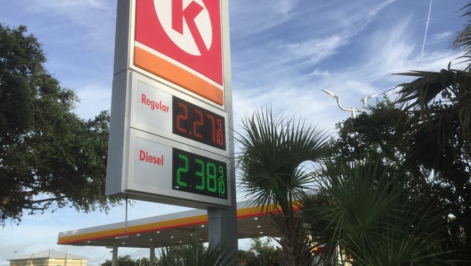 Gas prices around the Space Coast are expected to rise because of Hurricane Harvey.