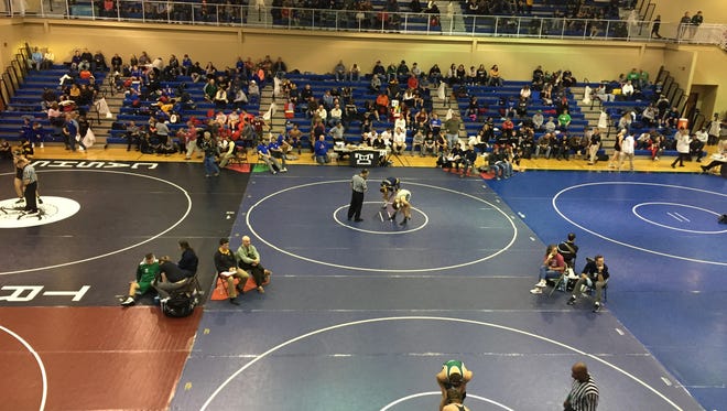 The first day of the Trojan Wars wrestling tournament kicked off Friday at CASHS Fieldhouse.