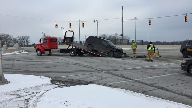 No one was injured in a two vehicle crash Thursday morning.