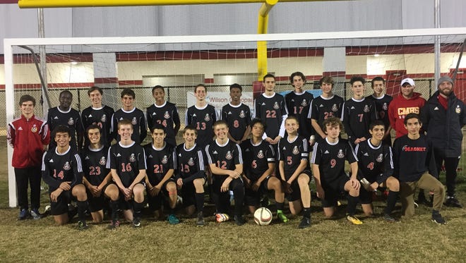 2018 Caddo Magnet boys soccer team.