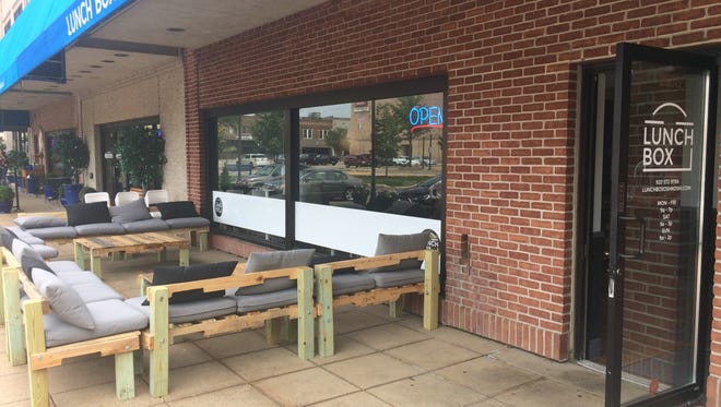 The Lunch Box, 200 City Center, Oshkosh, recently added new comfy outdoor seating.