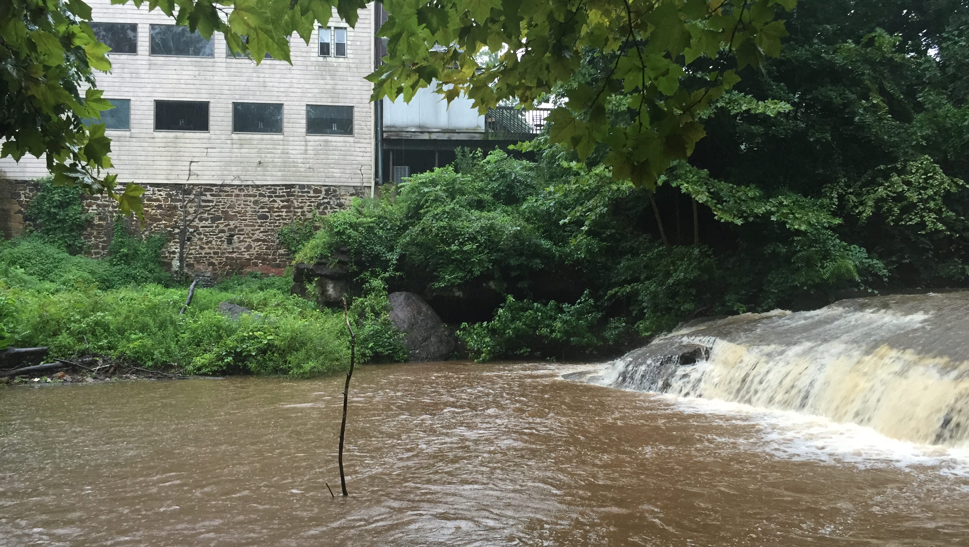 Watch, listen to Tinton Falls waterfall gush