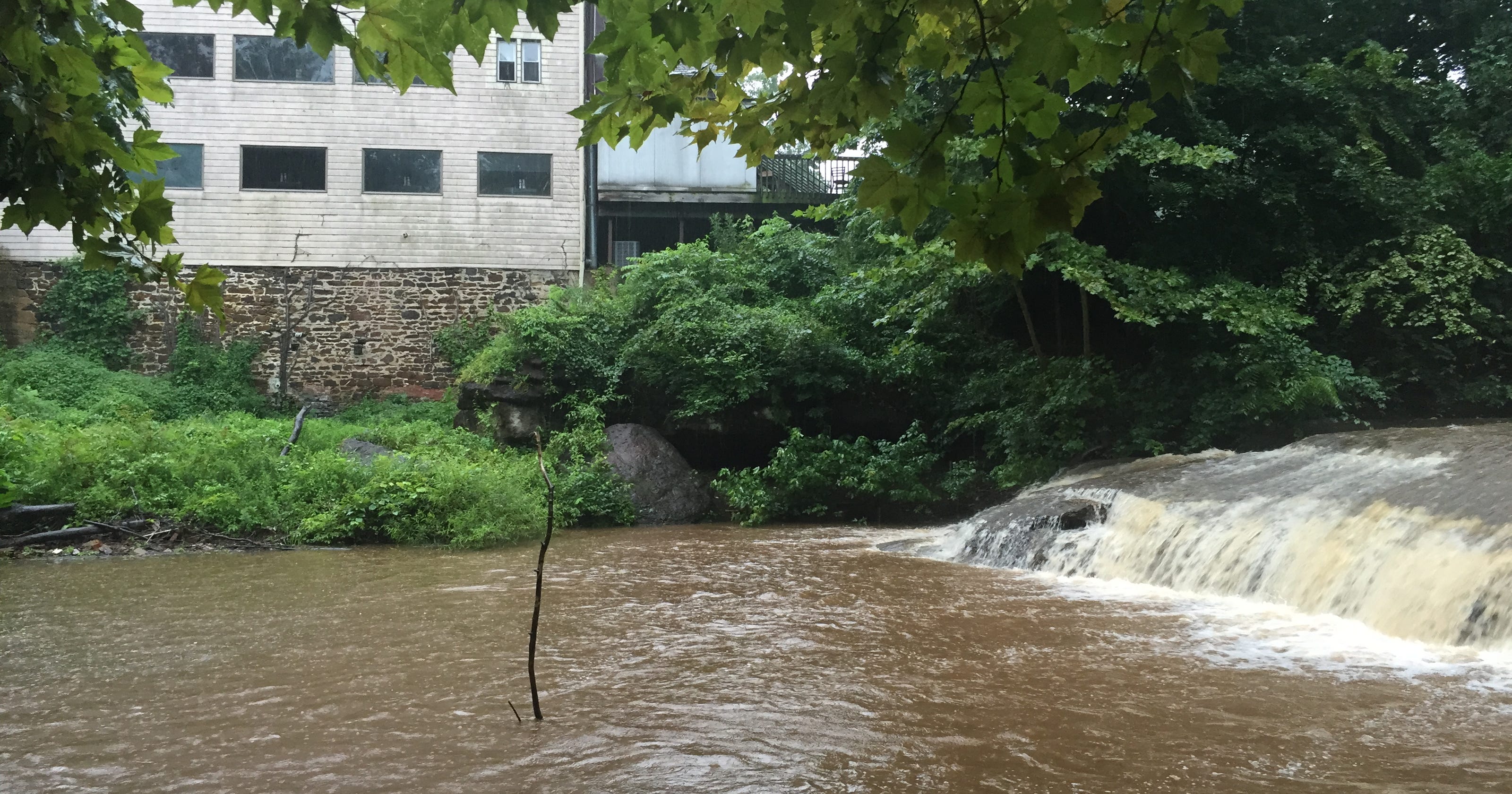 Watch, listen to Tinton Falls waterfall gush 
