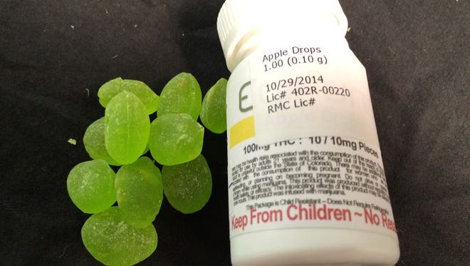 Each one of these hard candies contains a single dose of marijuana. Some parents worry their kids might accidentally eat candies like these because they're virtually impossible to tell from regular candy.