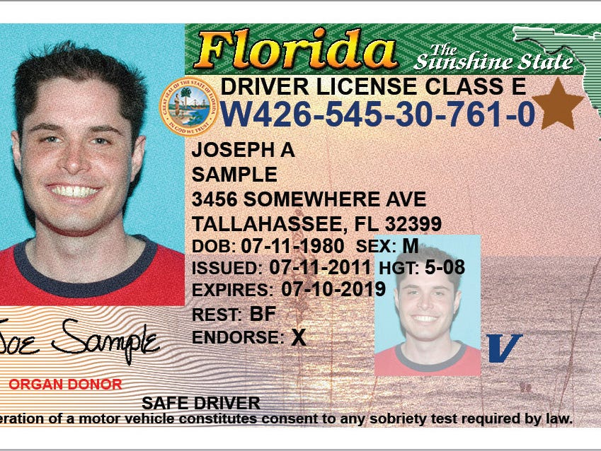 Florida drivers license template psd free Florida drivers license template psd free