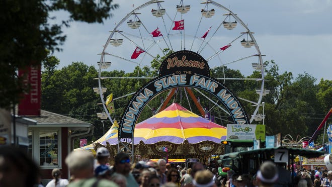 The Midway at Indiana State Fair is always packed, as easily seen in this photo from the afternoon of Tuesday, Aug. 11, 2015.
