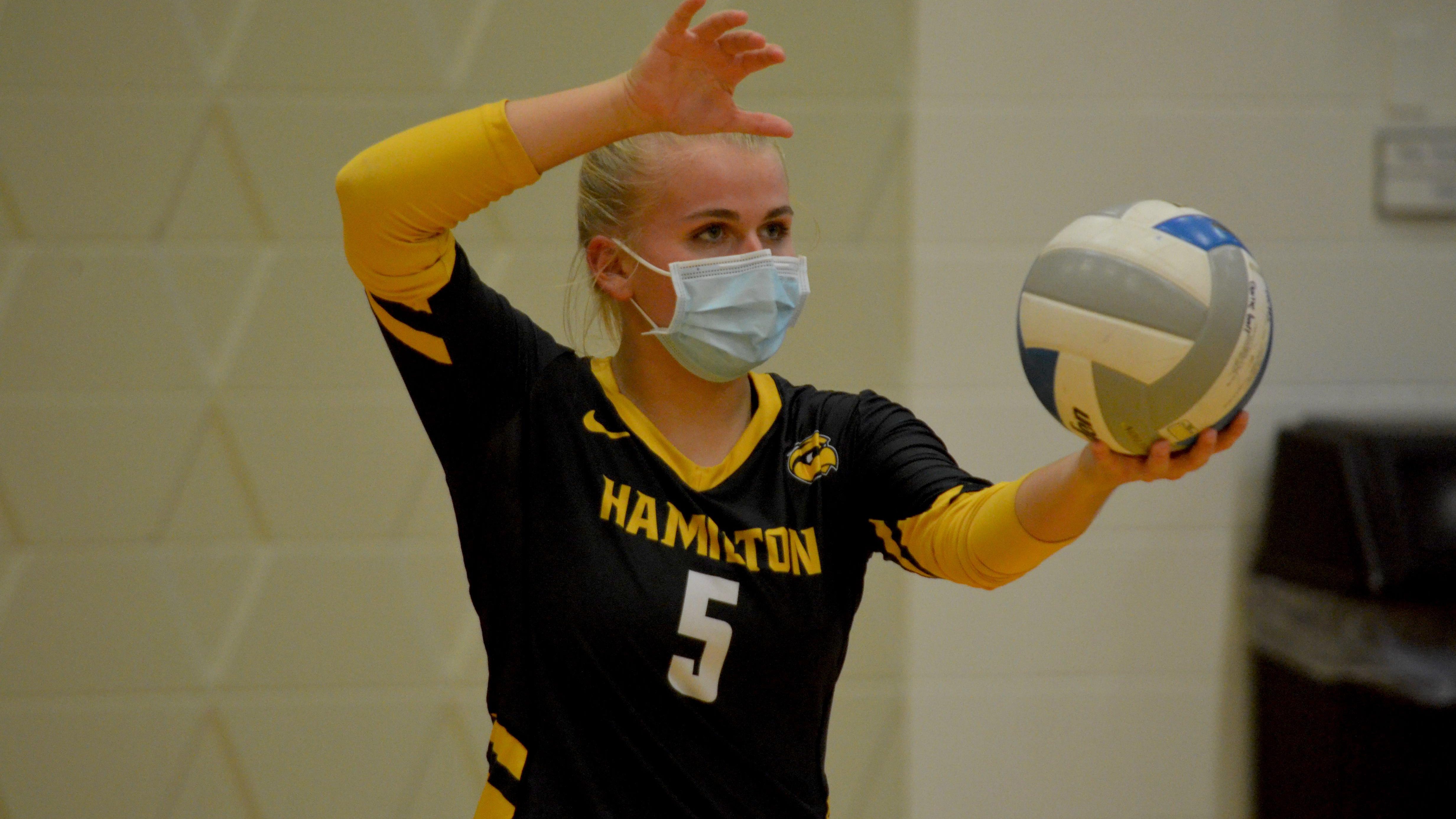Hamilton volleyball edges Holland Christian in 5 sets