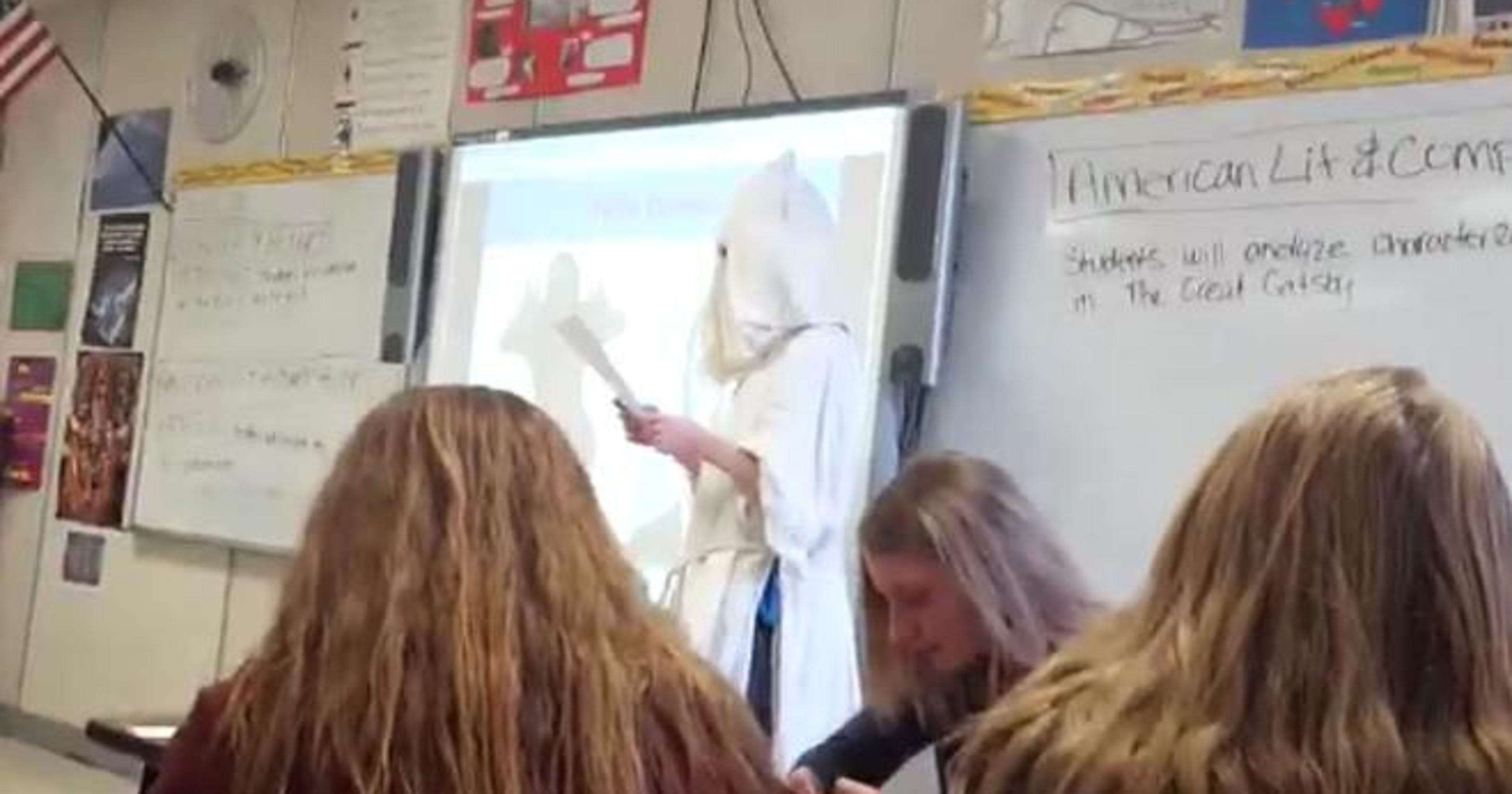 Student’s KKK costume in English class sparks uproar