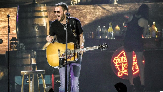 Eric Church performs during Eric Church: Day In The Life Images - 'Load in to Load out'. Eric Church opens the NEW Ascend Amphitheater at on July 31, 2015 in Nashville, Tennessee.