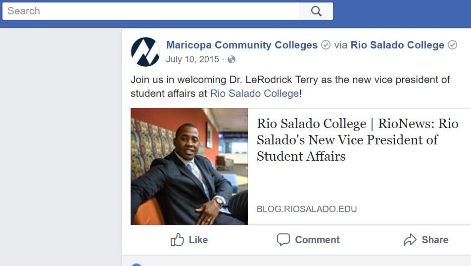 Rio Salado College Exec Resigning After Harassment Allegations