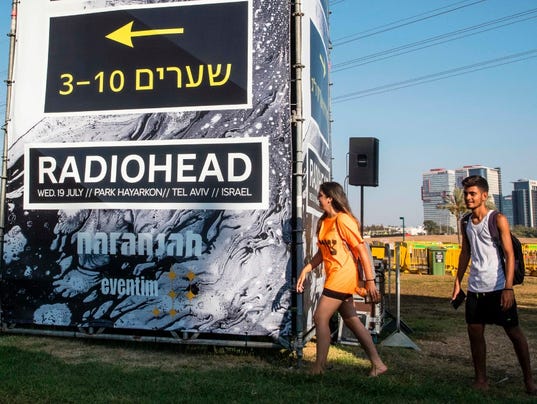 Image result for Radiohead Israel