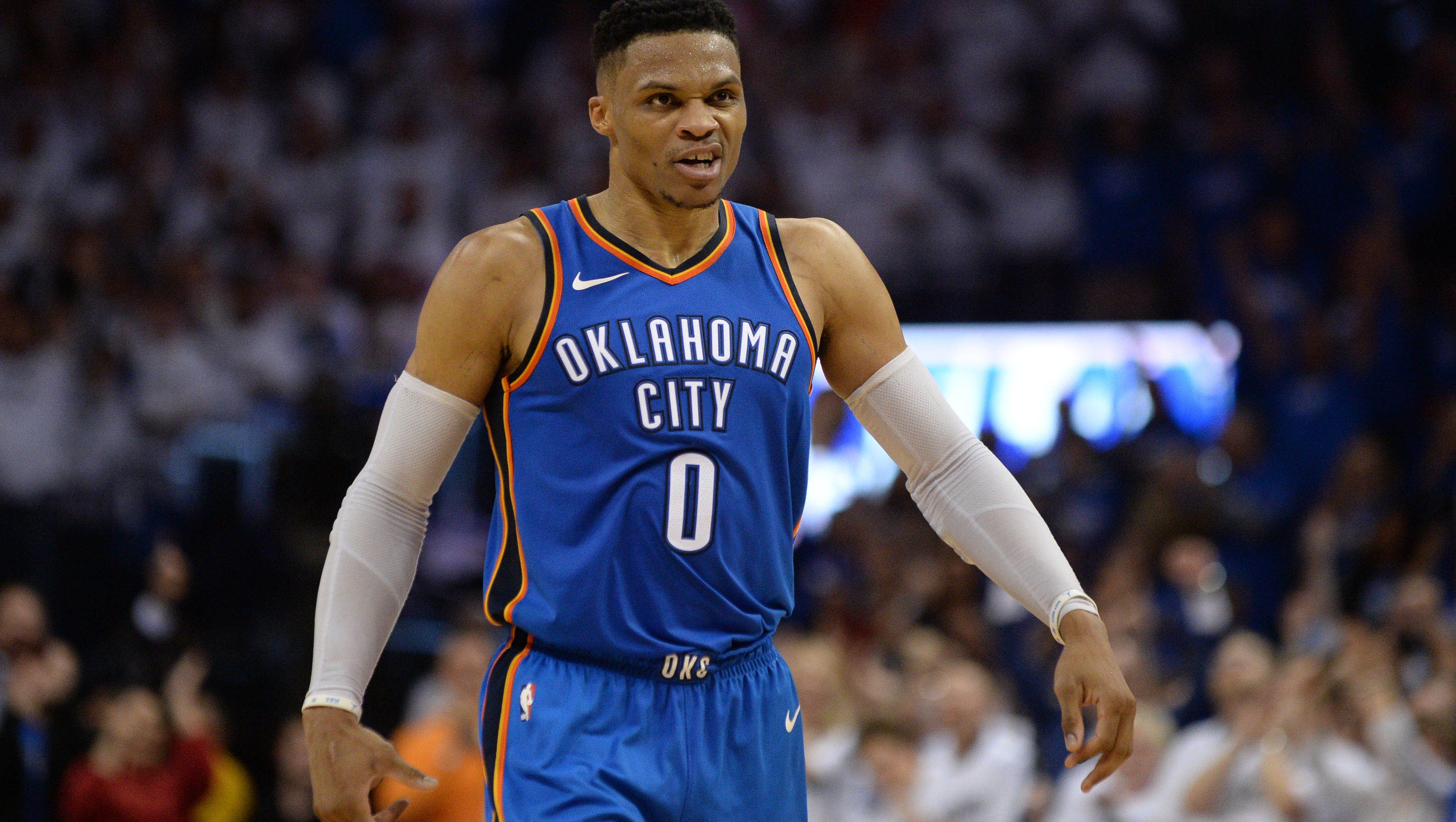 Russell Westbrook saves Thunder's season with 45points in Game 5 win