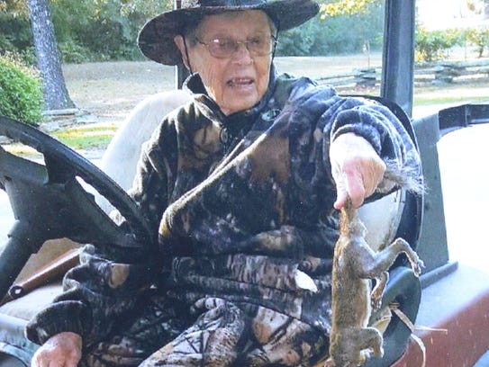 Born in 1918, Bertha Vickers is still chasing the squirrels