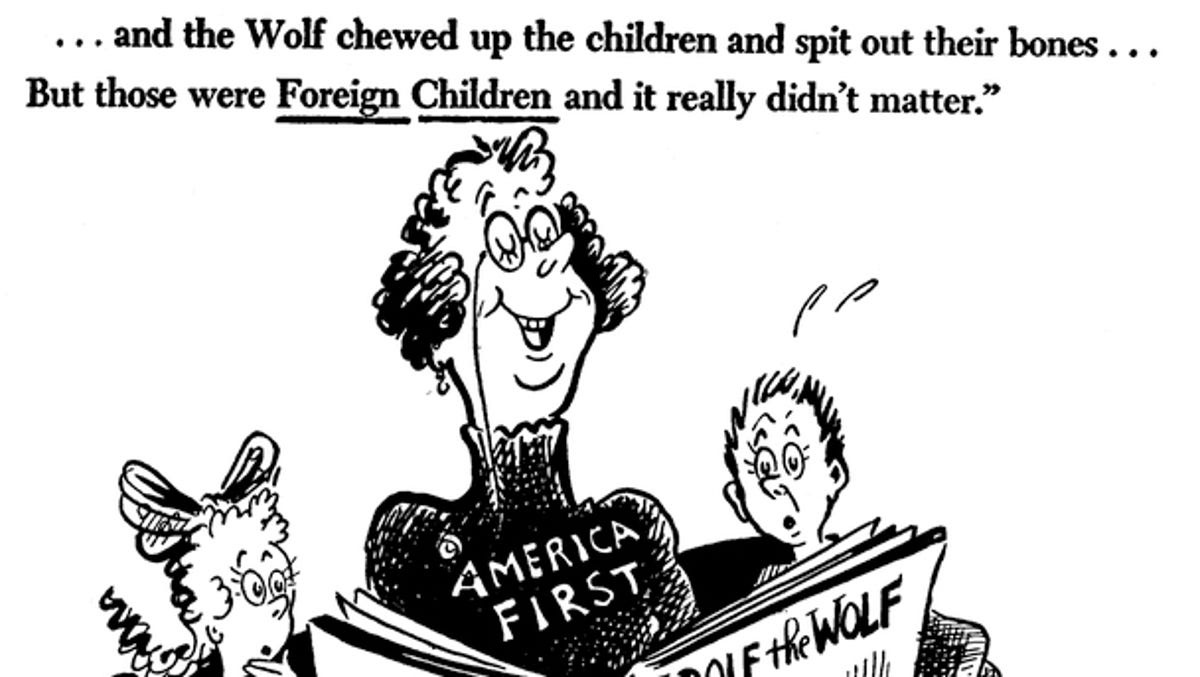 Dr Seuss politcal cartoons