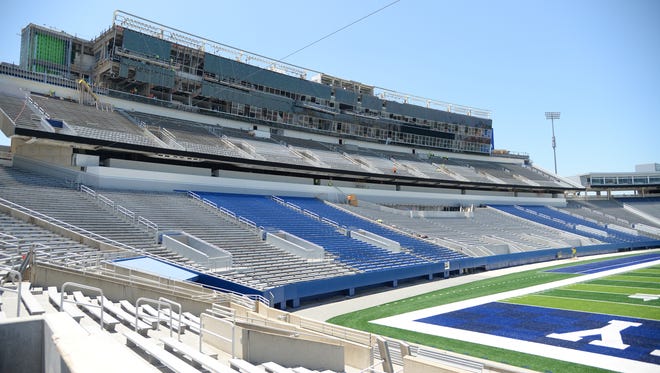 University of Kentucky renovates Commonwealth Stadium in Lexington, Ky., on July 22, 2015. Photo by Mike Weaver