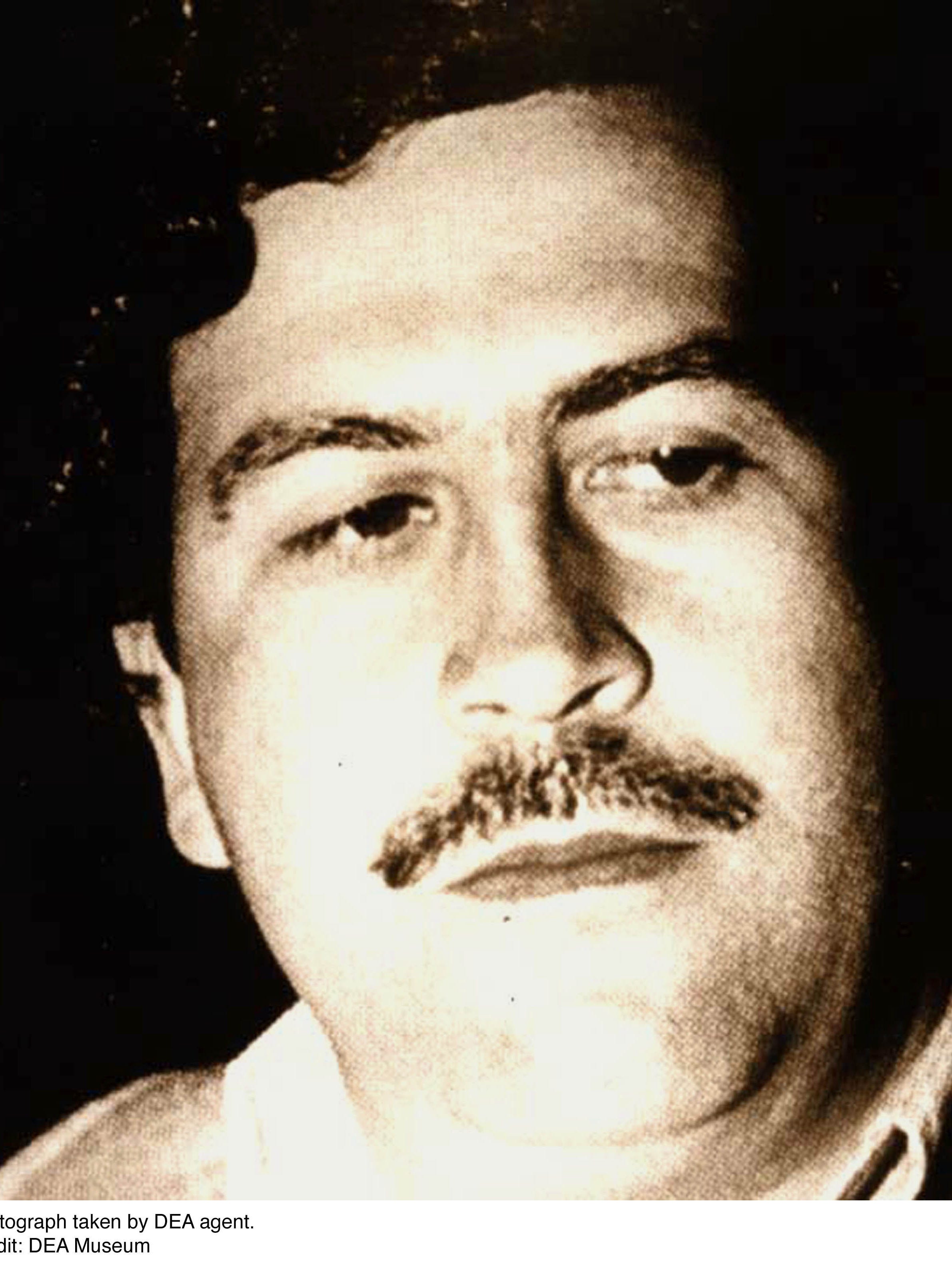 Pictured is drug lord Pablo Escobar