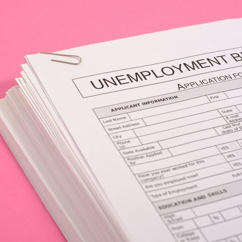 Unemployment benefits form.