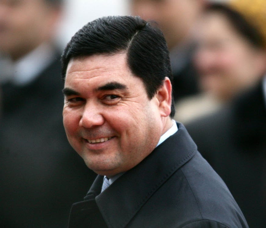 Turkmenistan President Gurbanguly Berdymukhamedov in 2009.