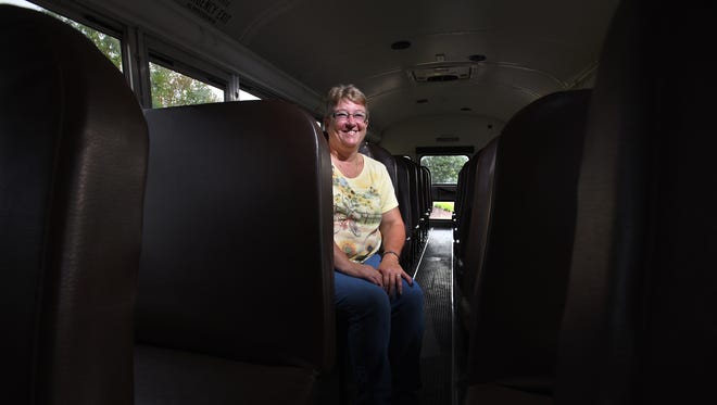 Marianne Hall, a bus driver for East Muskingum Local Schools, safely got all her students off the bus when it caught fire recently.