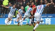 Huddersfield Town midfielder Aaron Mooy (second from
