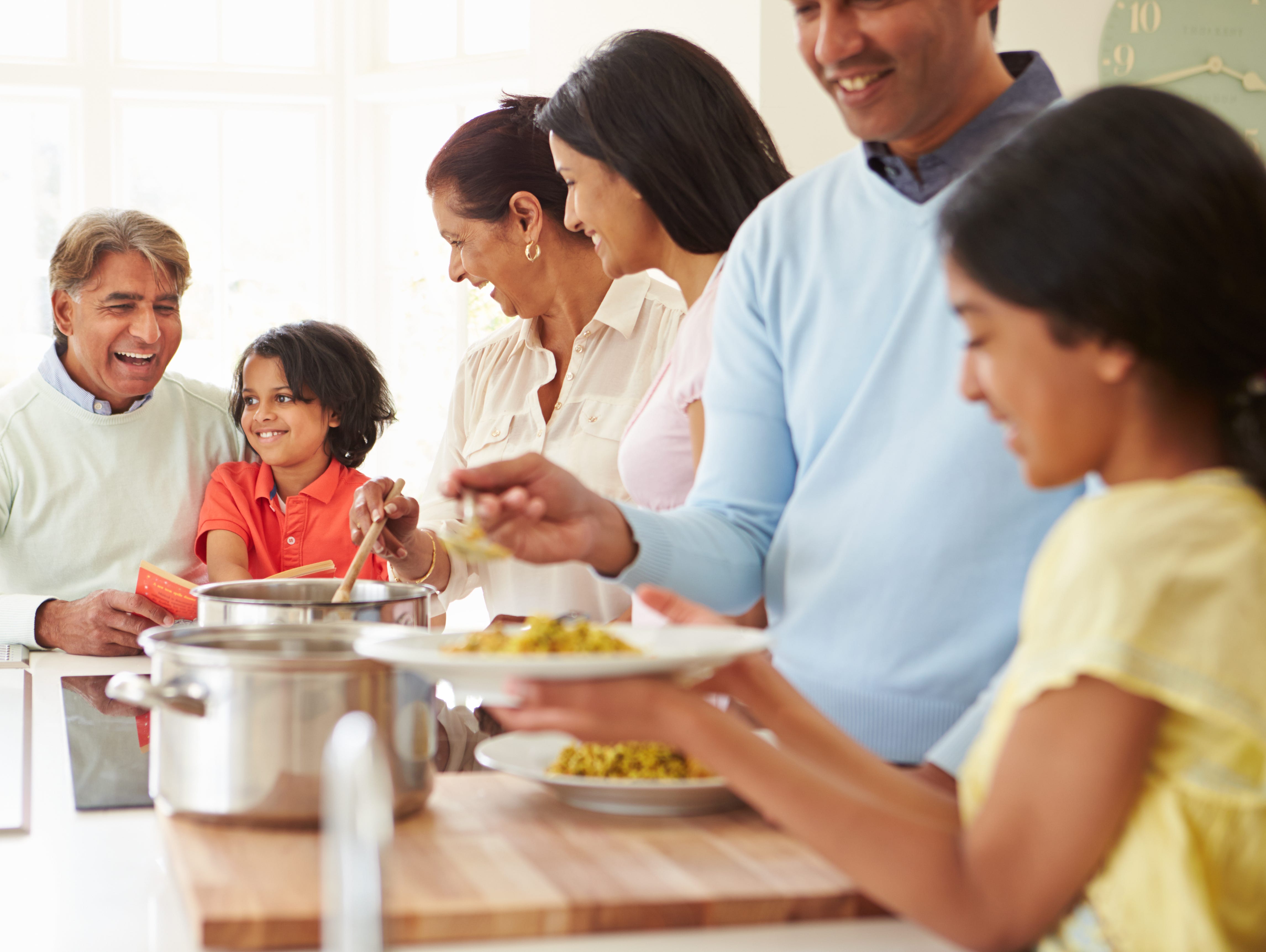 Family dinners create important bonding opportunities.