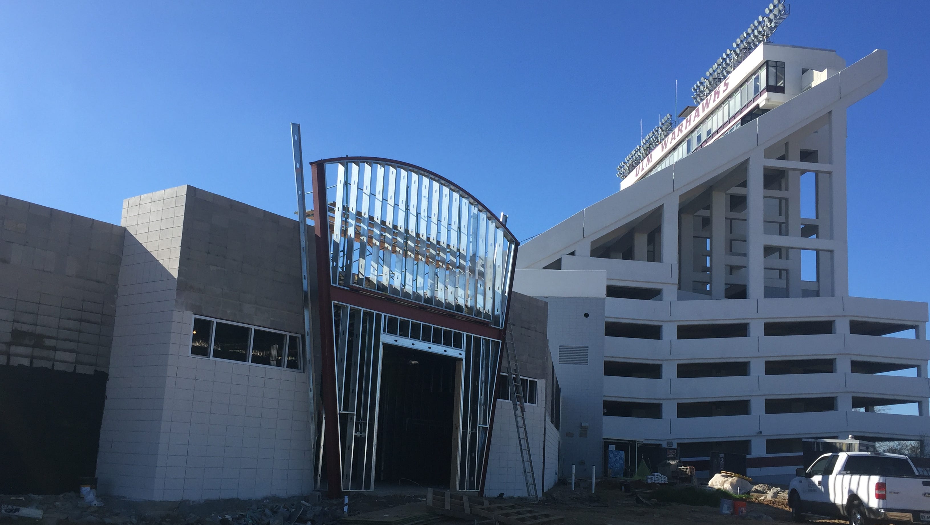 ULM football facility nears completion date