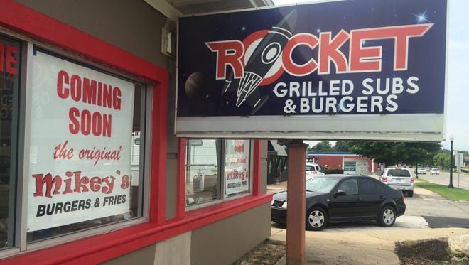 Mikey's Burgers and Fries is expected to open in early October in the old Rocket building, 1025 E. Grand River Ave.