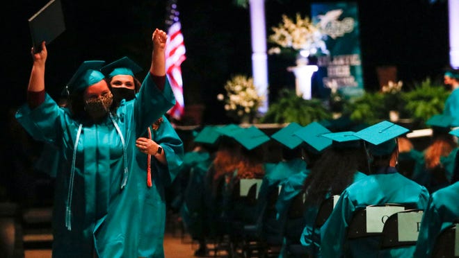 Graduation ceremonies for students from Atlantic High School were held Friday, July 10, 2020 at the Ocean Center in Daytona Beach.