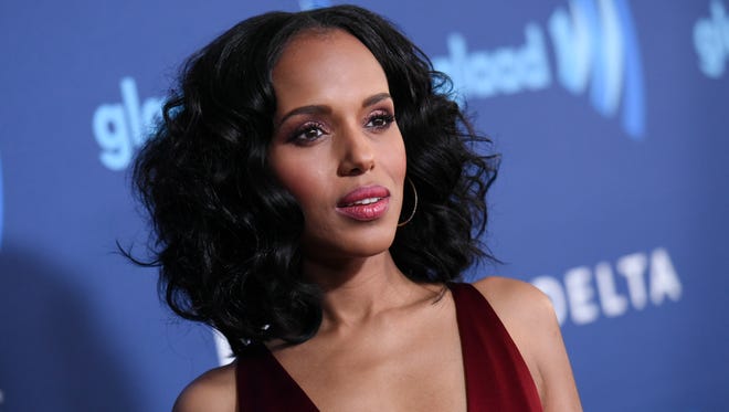 Kerry Washington arrives at the 26th Annual GLAAD Media Awards held at the Beverly Hilton Hotel on Saturday, March 21, 2015, in Beverly Hills, Calif.