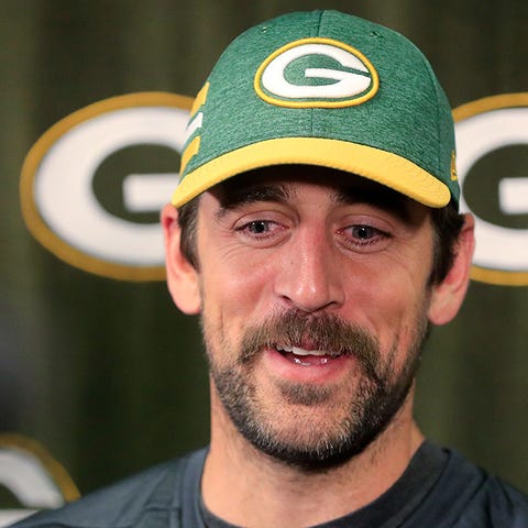 Aaron Rodgers, who made a guest appearance in the...