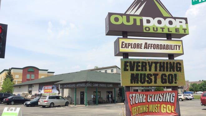 Outdoor Outlet is in the midst of its store closing sale in Grand Chute.