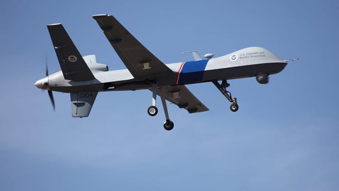 This photo provided by U.S. Customs and Border Protection shows an unmanned drone used to patrol the U.S.-Canadian border.