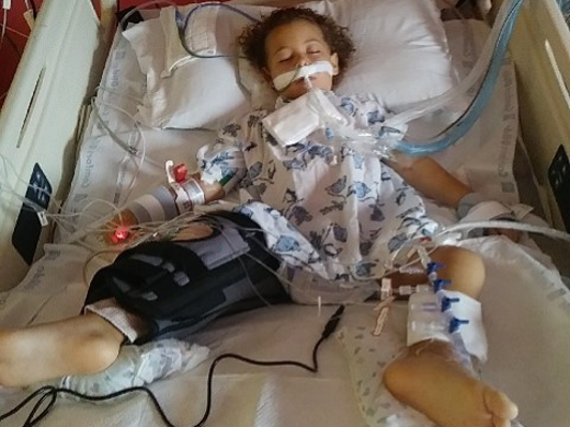 Violet Jalil, 3, is recovering at St. Mary's Medical