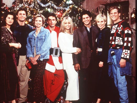 The 1993 cast of 'Melwood Place' Daphne Zuniga, Grant