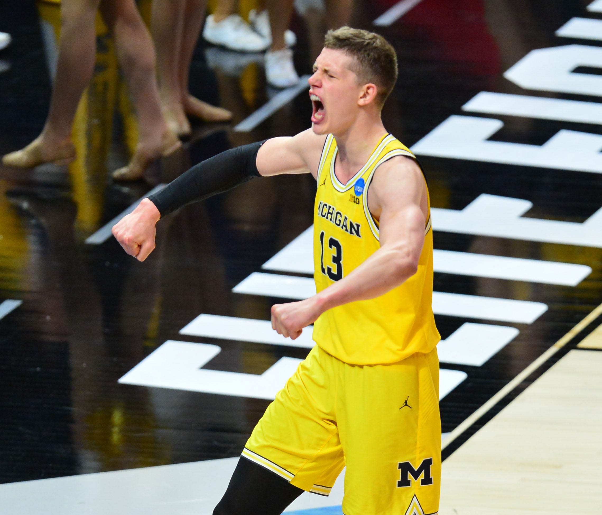 Michigan forward Moritz Wagner during an Elite Eight victory over Florida State.
