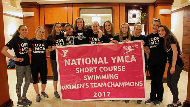 The York YMCA women's swimming team won its second straight YMCA Short Course National Championship last weekend.