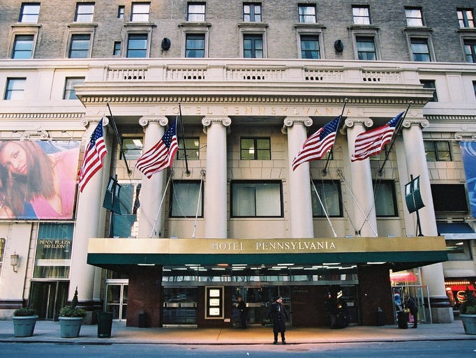 The Hotel Pennsylvania is the fifth most in demand