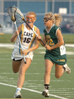 Jenna Steele in action for Cape Henlopen in 2010. She is now a junior at Mary Washington.