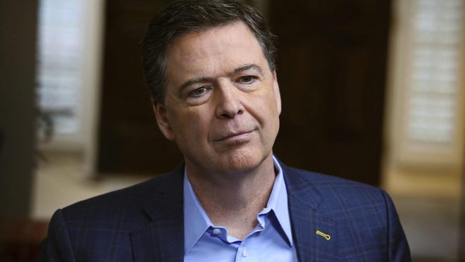 Former FBI director James Comey appears at an interview with George Stephanopoulos that aired on Sunday, April 15, 2018 on the ABC. House Judiciary Chairman Robert Goodlatte has notified colleagues that he will subpoena Comey for a closed-door deposition Nov. 29