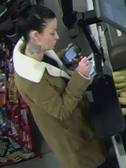 Carson City deputies are looking for a woman who reportedly made several purchases using a fraudulent credit card at Centro Market in Carson City.