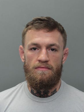 Conor McGregor was charged with felony strong-armed