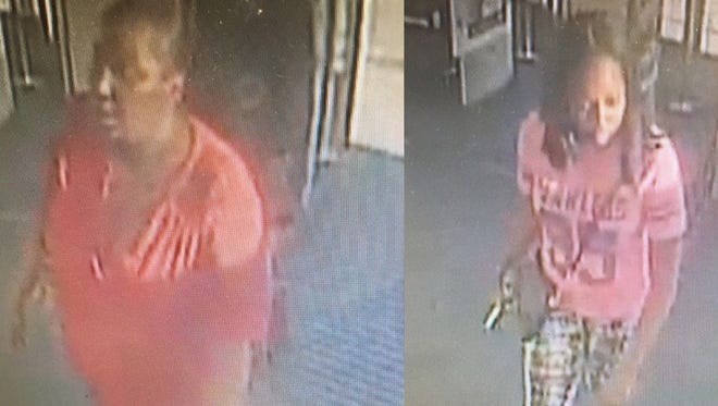 Police are searching for two suspects who allegedly stole merchandise worth $100 from a business in Scott.